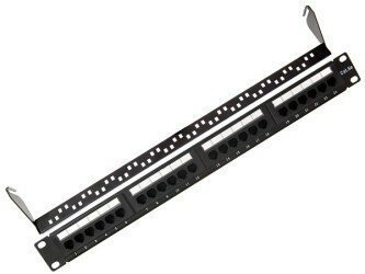 Патч панель 19" 1U 24 порта RJ45 (8P8C) категория 5e с задним органайзером KRONE IDC SINELLS MFG-4651krone