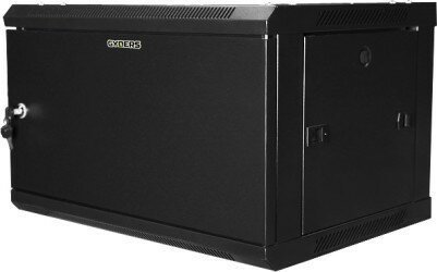 Шкаф 19" 12U 600х600х635 настенный GYDERS GDR-126035BM, металлическая дверь черный
