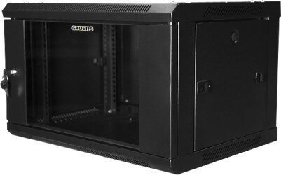 Шкаф для сервера 19" 18U 600х600х903 GDR-186060B, стеклянная дверь черный