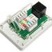 Розетка компьютерная RJ-45, настенная, 1 порт RJ-45 (8P8C) SINELLS SNL-88451