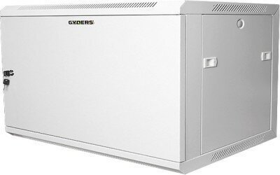 Шкаф настенный 19 дюймов 15U 600x350x679 GYDERS GDR-156035GM, металлическая дверь серый