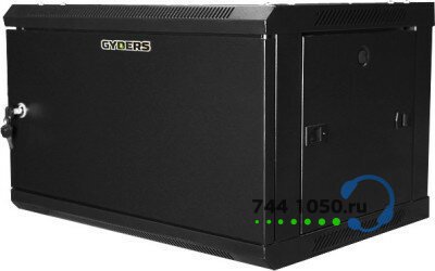 Шкаф настенный для сервера 19" 18U  600х600х903 GYDERS GDR-186060BM, металлическая дверь черный